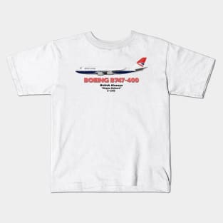 Boeing B747-400 - British Airways "Negus Colours" Kids T-Shirt